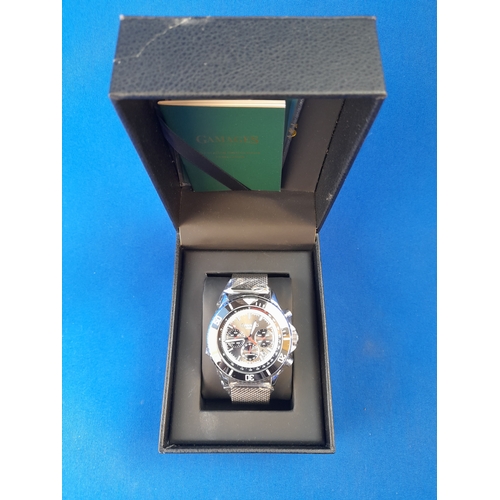 210 - Boxed As New Gamages Limited Edition Sports Racer Automatic Wrist Watch - serial no. GM10102442