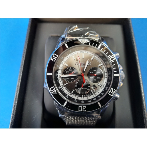 210 - Boxed As New Gamages Limited Edition Sports Racer Automatic Wrist Watch - serial no. GM10102442