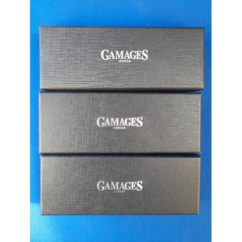 494 - 3 Boxed Gamages Pens