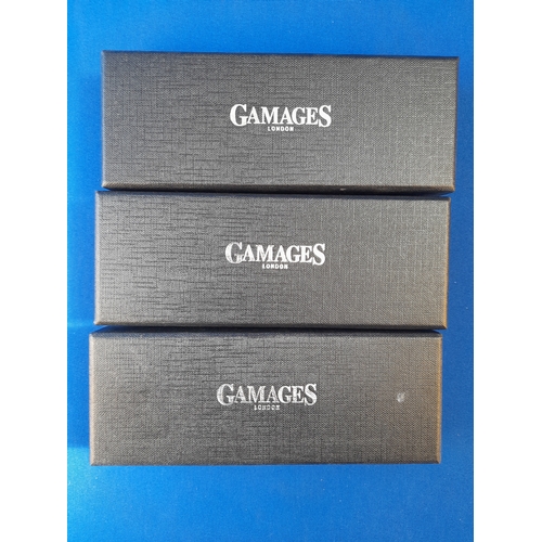 495 - 3 Boxed Gamages Pens