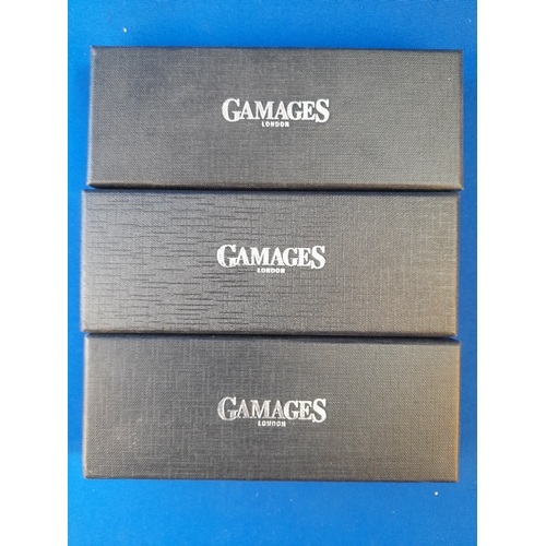 497 - 3 Boxed Gamages Pens