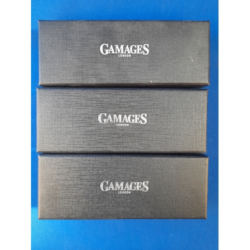 498 - 3 Boxed Gamages Pens