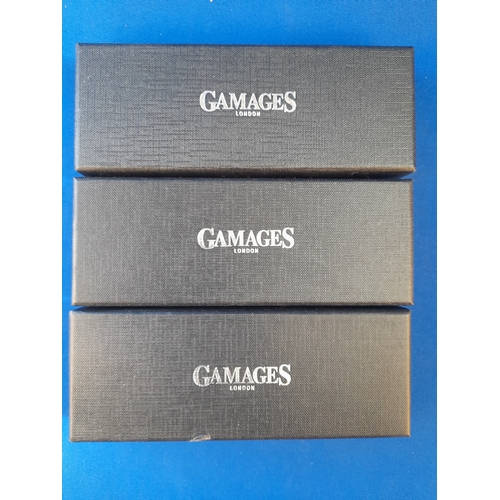 499 - 3 Boxed Gamages Pens