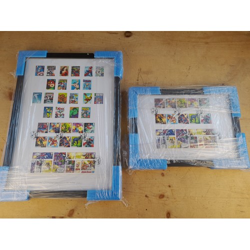 502 - Framed Royal Mail First Day of Issue Marvel Stamps – limited editions 166/495 and 0083/2495