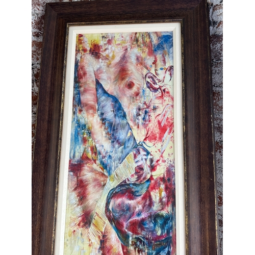 630 - 'Rapture' An Abstract Nude Study of a Lady, Signed Limited Edition Print by Local Artist Georgia Mat... 