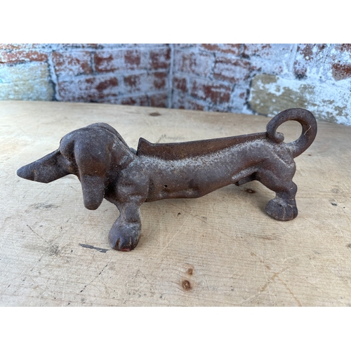 474 - Cast Iron Dachshund Boot Scraper