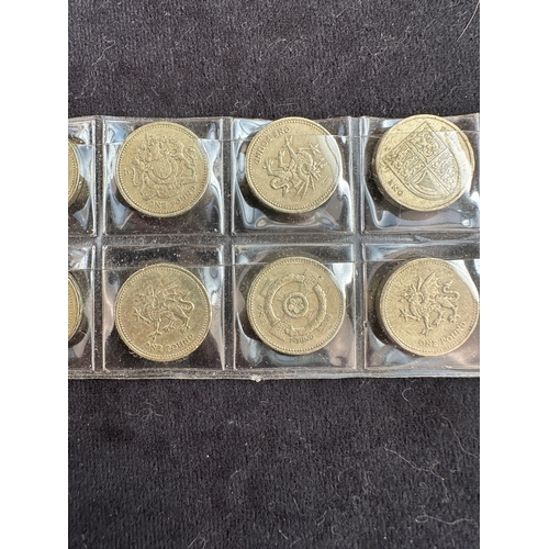 132 - Group of Vintage £1 Coins