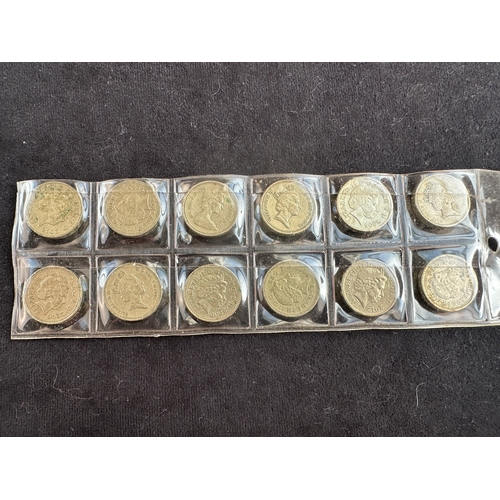 132 - Group of Vintage £1 Coins