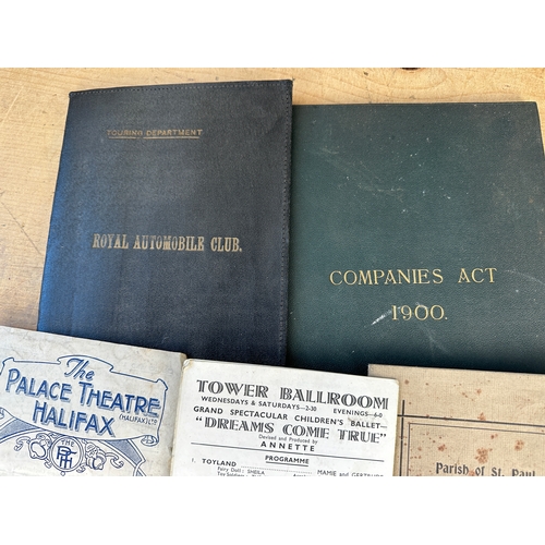 423 - Vintage Ephemera including Diary, National Savings Stamp Books, Programmes, Year Book etc.