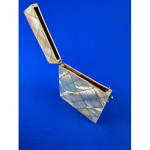 432 - Antique Mother of Pearl Calling Card Case