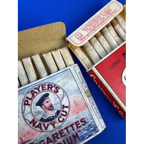 436 - Group of Smoking Related items including: Vintage Players Navy Cut & Craven A Cigarette boxes with C... 