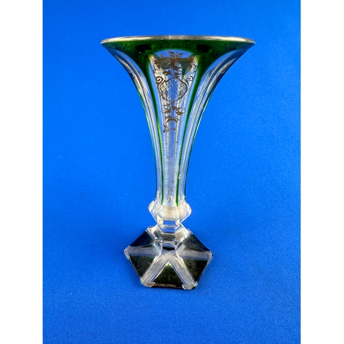 597 - Antique Cut Crystal Bud Vase in the style of St. Louis