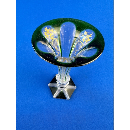 597 - Antique Cut Crystal Bud Vase in the style of St. Louis