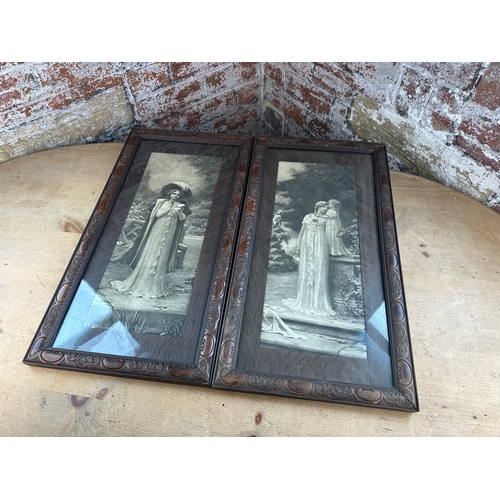 638 - Pair of Nice Old Wooden Picture Frames