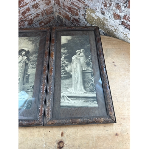 638 - Pair of Nice Old Wooden Picture Frames