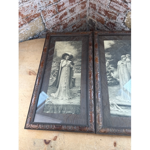 638 - Pair of Nice Old Wooden Picture Frames