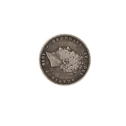 156 - 1826 Shilling in Good Condition appears to be a misstrike or mint error