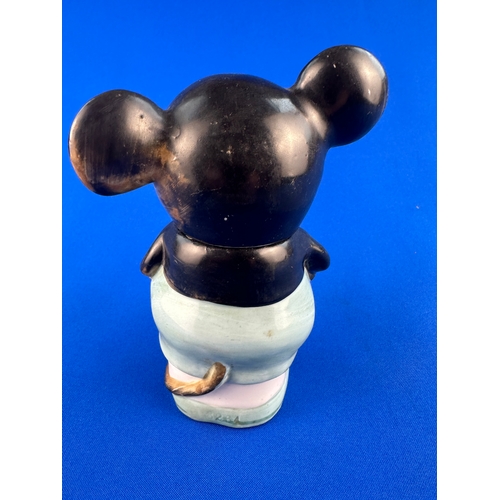 562 - Vintage Ceramic Mickey Mouse Jar Figure