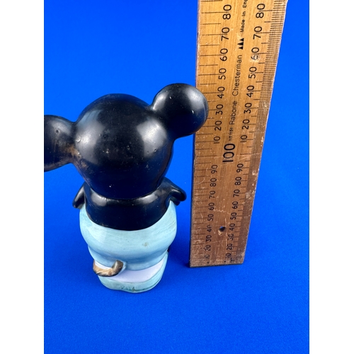 562 - Vintage Ceramic Mickey Mouse Jar Figure