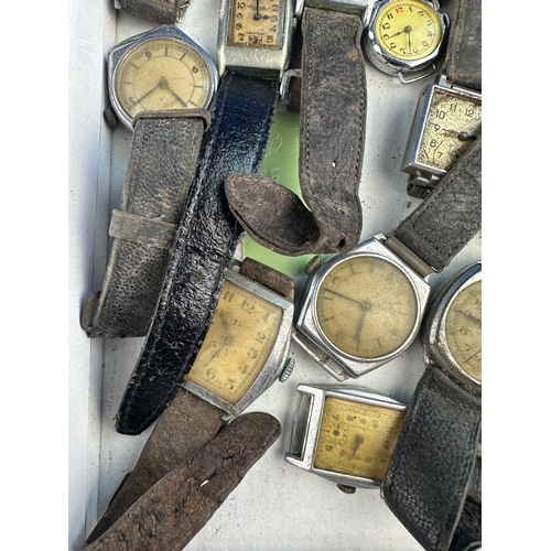 176 - Quantity of Vintage Watches for Spares or Repair