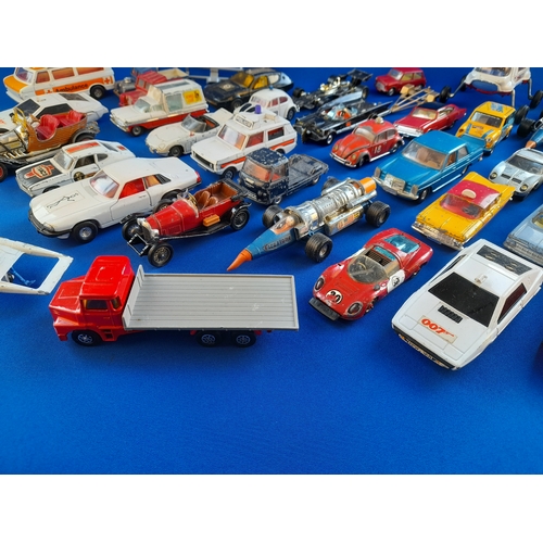 308 - 2 Trays of Playworn Corgi Toys Diecast Vehicles