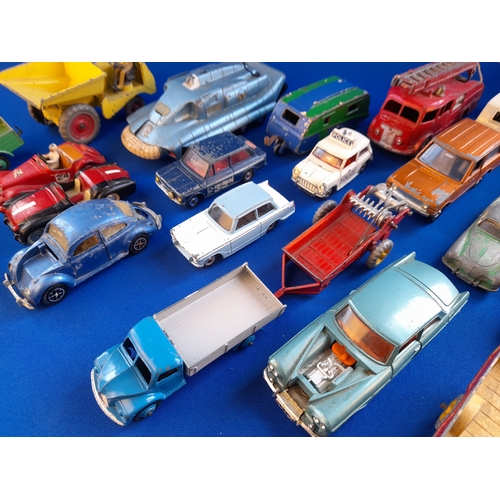 309 - 2 Trays of Playworn Dinky Toys Diecast Vehicles