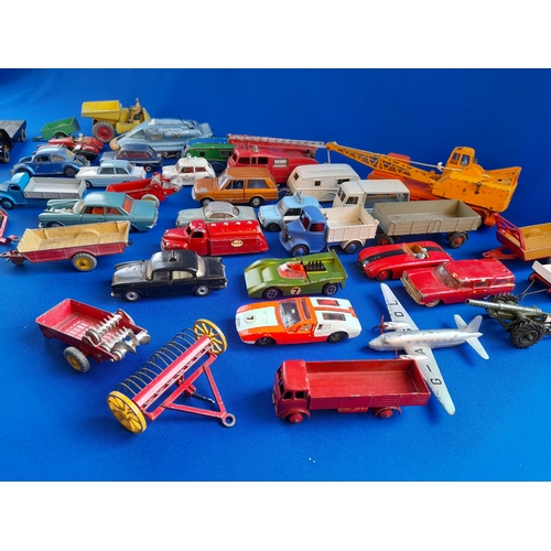 309 - 2 Trays of Playworn Dinky Toys Diecast Vehicles