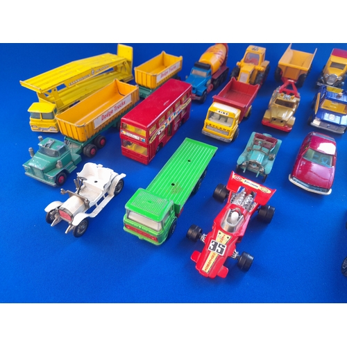 311 - Tray of Playworn Matchbox King Size Diecast Vehicles