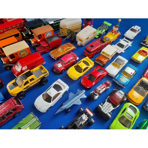 312 - 2 Trays of Small Scale Diecast including Matchbox, Corgi, Hot Wheels etc