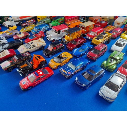 312 - 2 Trays of Small Scale Diecast including Matchbox, Corgi, Hot Wheels etc