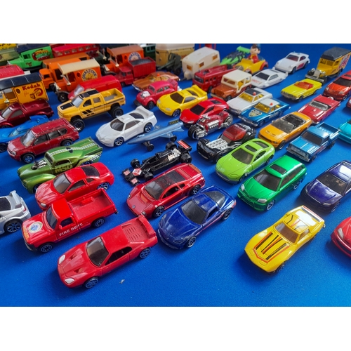 312 - 2 Trays of Small Scale Diecast including Matchbox, Corgi, Hot Wheels etc