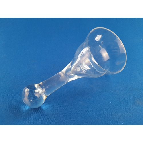 596 - Antique Glass Stirrup Cup