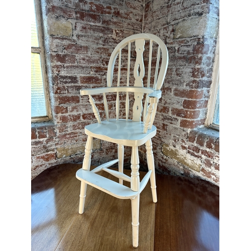 847 - Childs Windsor Style Painted High Chair