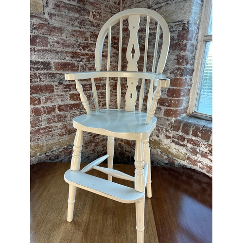 847 - Childs Windsor Style Painted High Chair