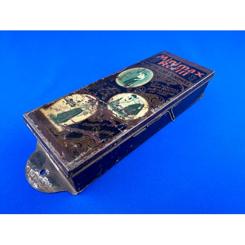 386 - Mini-Max Fire Extinguisher Refill Tinplate Box circa 1910