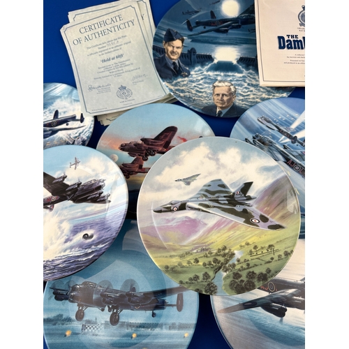 558 - Group of Picture Plates, mostly Royal Worcester Dambusters Edition