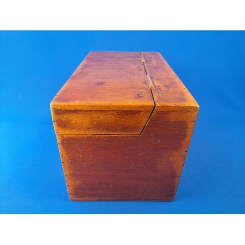 346 - Vintage Wooden Box with Clasp - 31x18x18cm