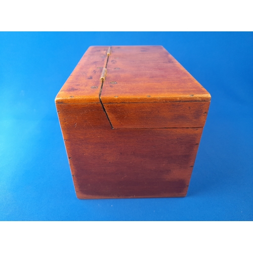 346 - Vintage Wooden Box with Clasp - 31x18x18cm