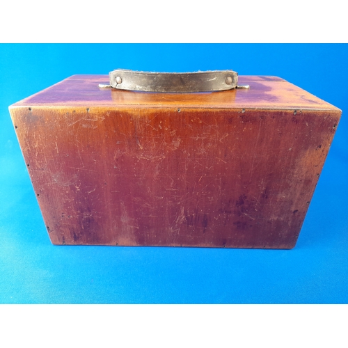 346 - Vintage Wooden Box with Clasp - 31x18x18cm