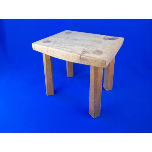 851 - Small Handmade Oak Stool