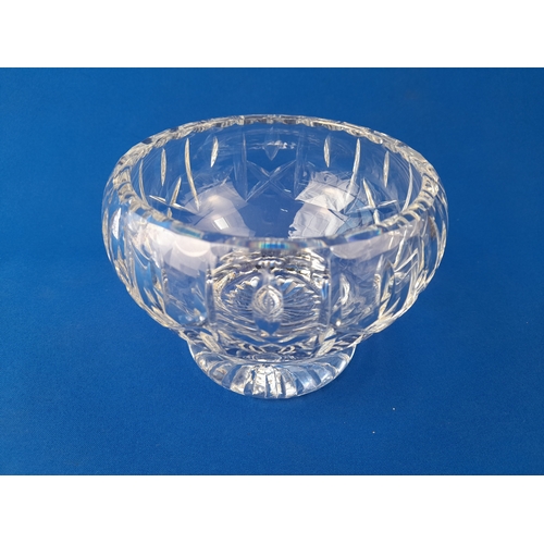 589 - 4 Crystal and Glass Items including Vases, Bowl and Photo Frame