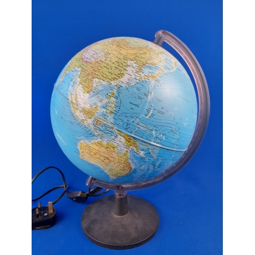 359 - Illuminated Tecnodidattica Table/Desktop Globe - 36cm tall