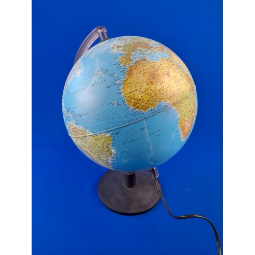 359 - Illuminated Tecnodidattica Table/Desktop Globe - 36cm tall