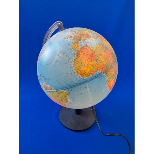 359 - Illuminated Tecnodidattica Table/Desktop Globe - 36cm tall