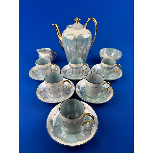 550 - Vintage Demitasse Coffee Set by Phoenix, Czechoslovakia