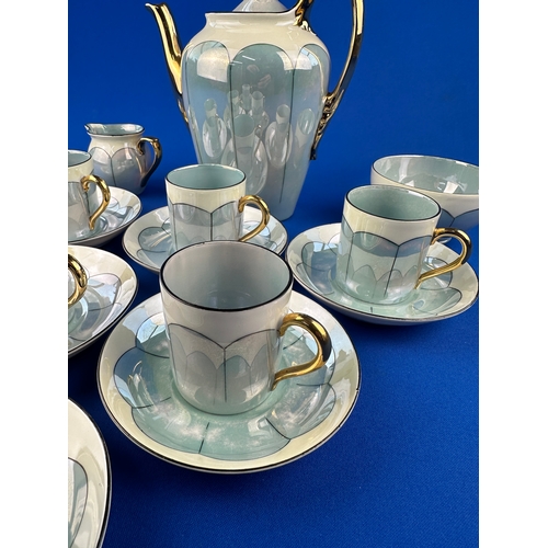 550 - Vintage Demitasse Coffee Set by Phoenix, Czechoslovakia