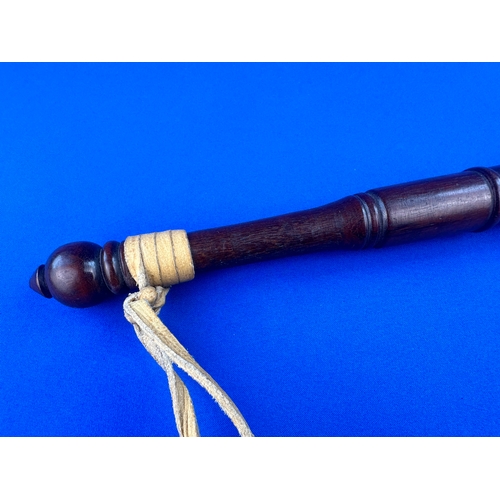 339 - Vintage Turned Wooden Truncheon