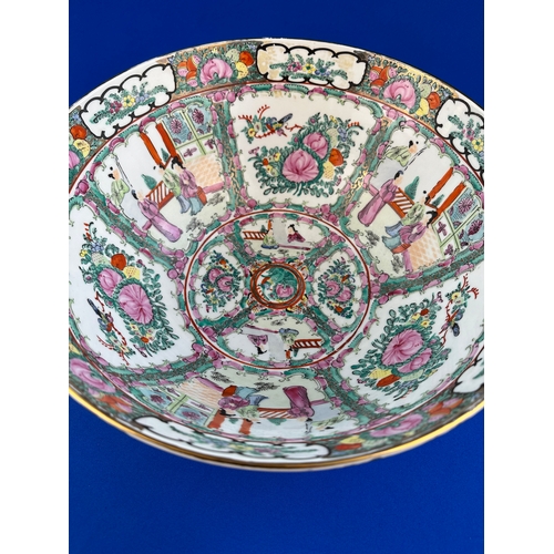 536 - Large Chinese Famille Rose Bowl - 14