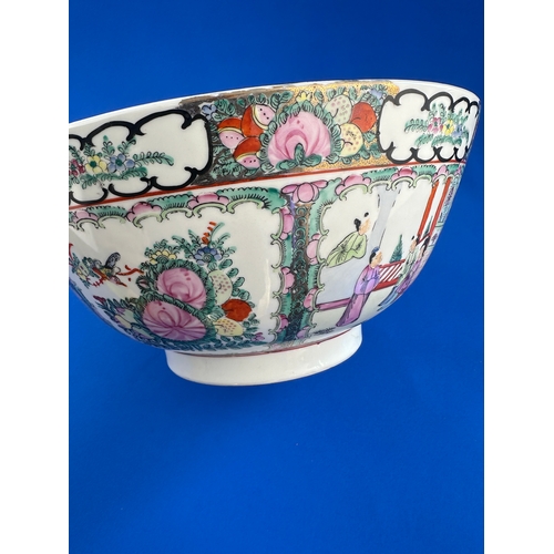 536 - Large Chinese Famille Rose Bowl - 14