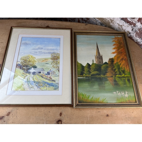 652 - Two Original Artworks, Watercolour signed J.B.West